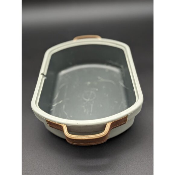 Vintage Supreme Stoneware Food Box with Leather Handles | Made in Canada - Picture 8 of 12